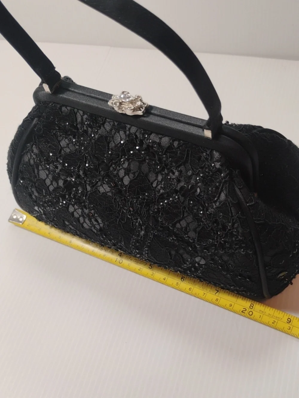 Talbots Vintage Black Beaded Purse/Clutch Vintage And Wonderful